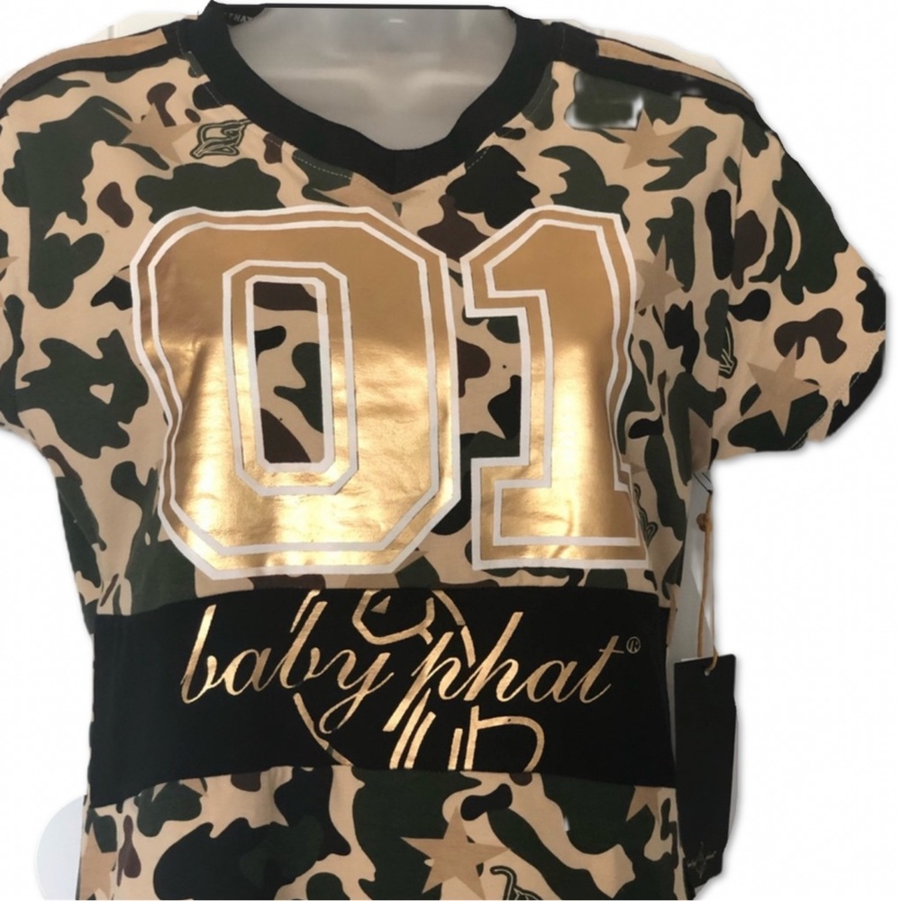🆕Baby phat Print Army Top - Picture 3 of 3